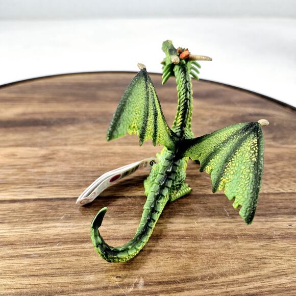 Bullyland Dragon Sitting Green Animal Figure 75593 NEW IN STOCK - Picture 3 of 7